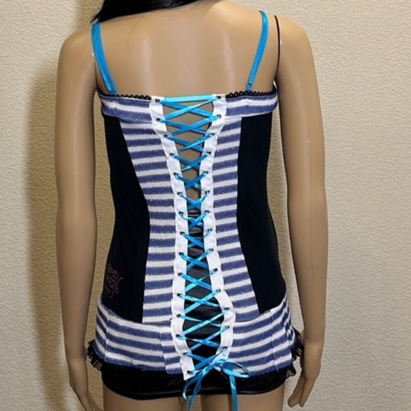 TRADE ONLY Signed Christian Audigier designs corset top light boning FINAL$ - Picture 3 of 10